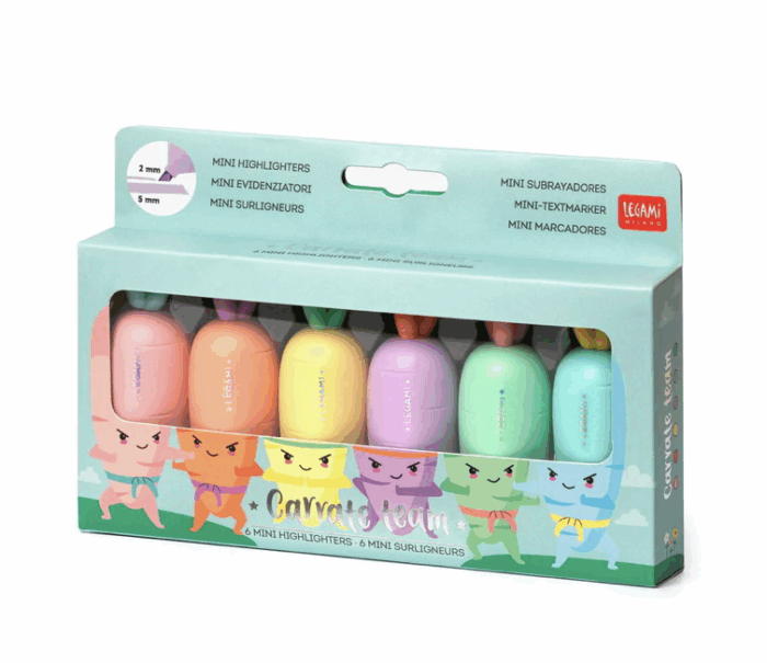 Στιγμιότυπο οθόνης 2025-07-31, 5.13.41 μμ Legami Μαρκαδόροι Υπογράμμισης Carrate Team | 6 Τεμάχια - Image 1